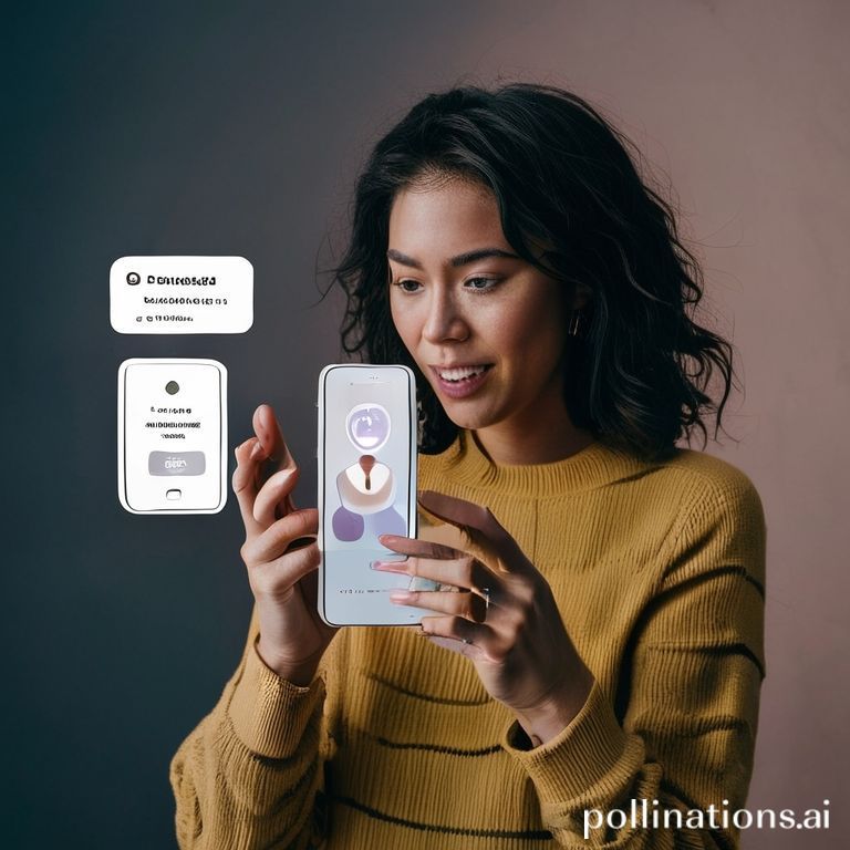 Person interacting with voice assistant